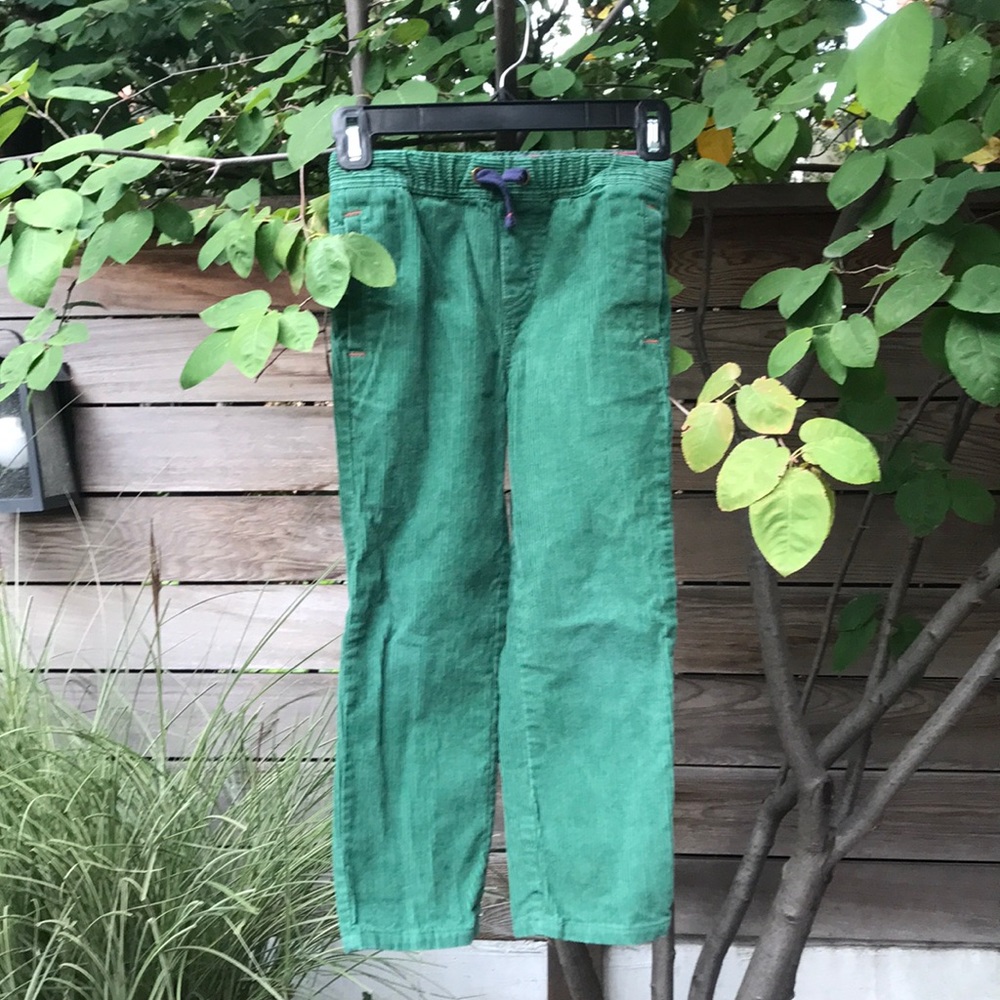 Boys green corduroy pants